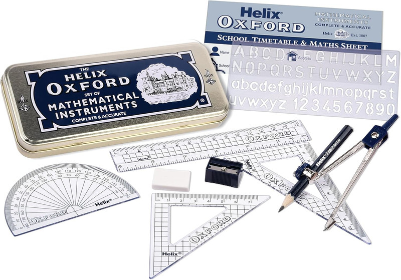 Oxford Maths Set with Storage Tin gallery