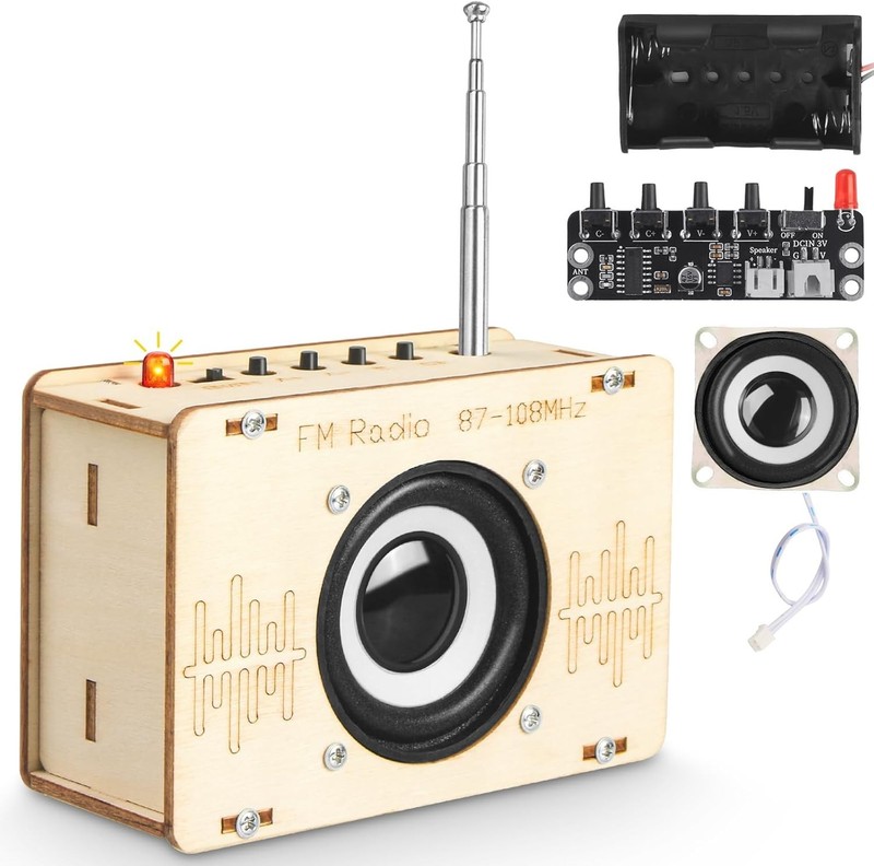 Science Kits for Age 8-12 12-14 STEM Toys for Boys Build FM Radio Kit Gifts f…