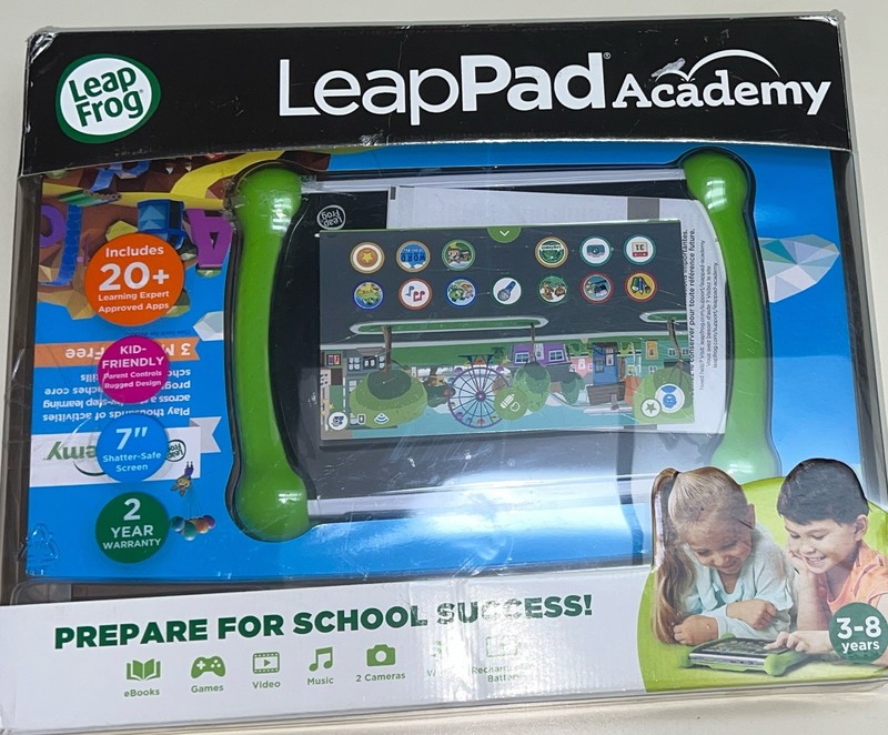LeapFrog LeapPad Academy 7″ Learning Tablet for Kids Ages 3-8 Years open box
