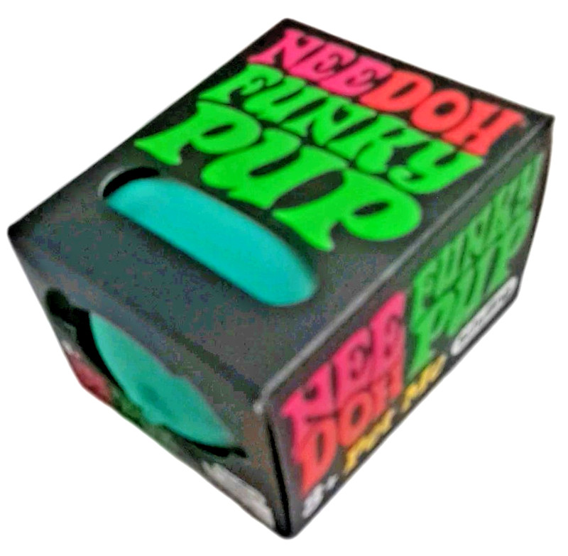 Needoh Funky Pup Squishy Stress Relief Toy Schylling Color Teal NIB gallery