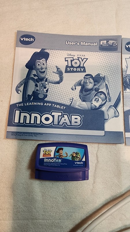 Lot Of 2 Vtech Innotab Games Toy Story and Monsters University, Untested, Cable gallery