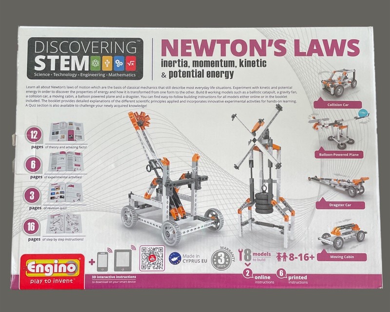 Engino Discovering STEM Newton’s Laws Inertia Momentum Kinetic Potential Energy