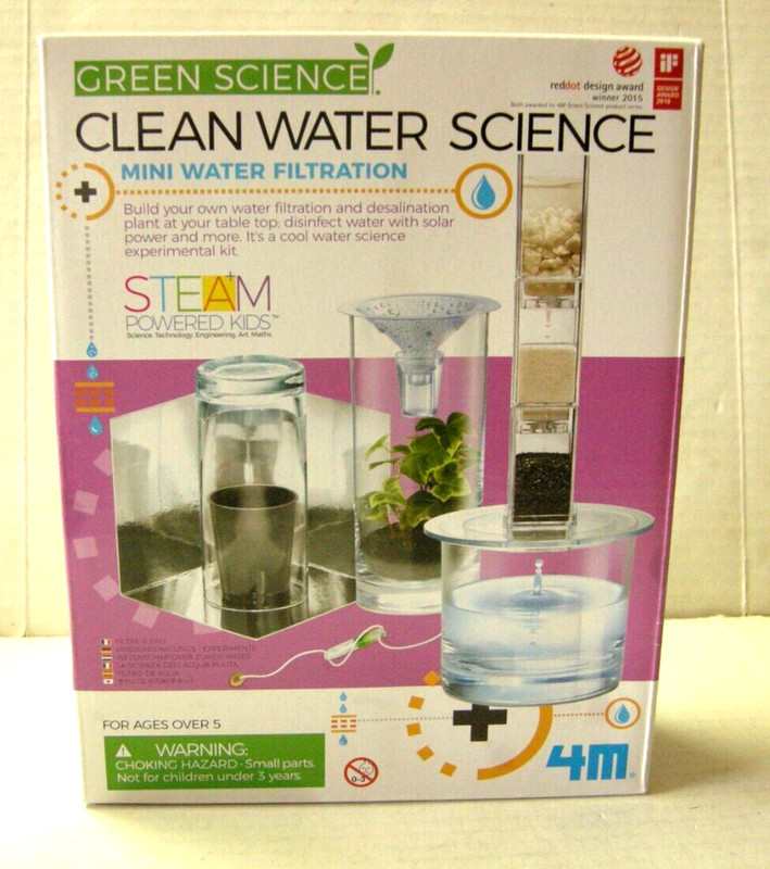 Green Science Clean Water Science Kit by Kidz Lab Fun Science New in Sealed Box
