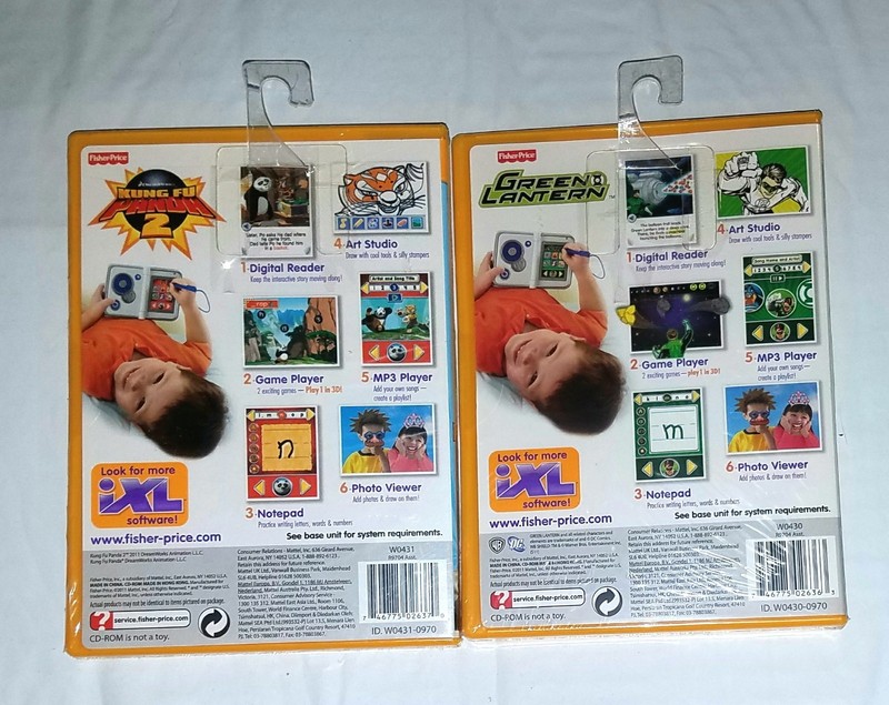 2 Fisher Price iXL GAMES - Kung Fu Panda 2 & Green Lantern - BRAND NEW gallery
