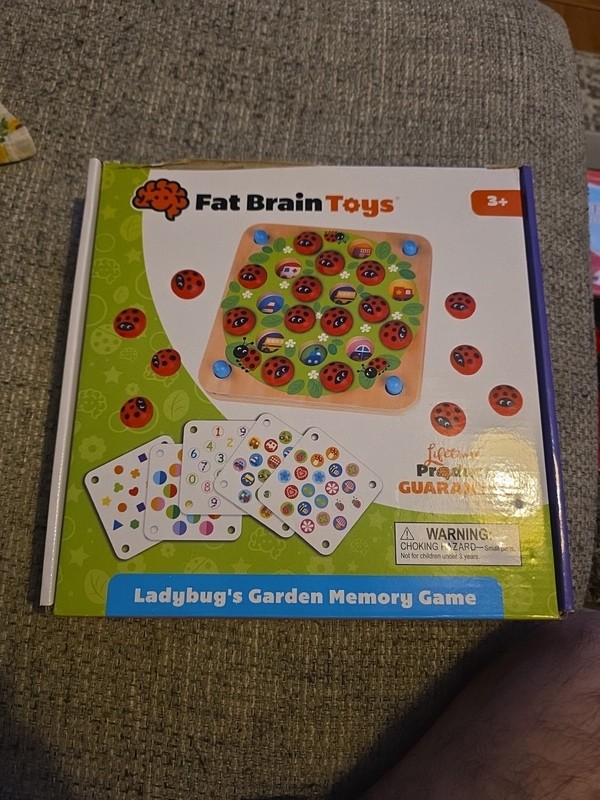 Fat Brain Toys- Ladybug’s Garden Memory Game – Wooden