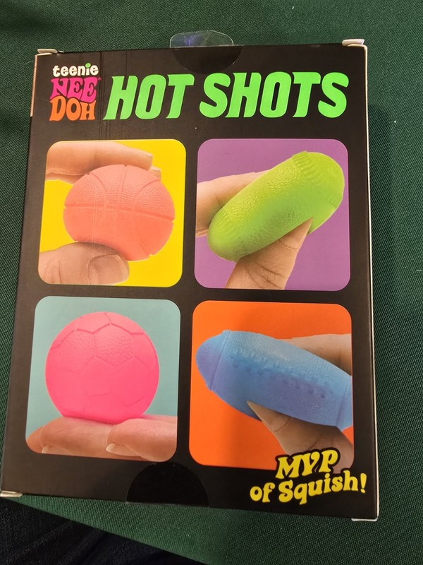 Teenie NeeDoh Hot Shots Multipack Nee Doh Mini 4 pack Four Different Sports Ball gallery