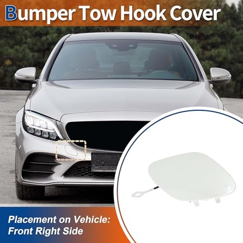 Front Right Passenger Side Car Bumper Tow Hook Cover Tow Cover Cap Diamond gallery