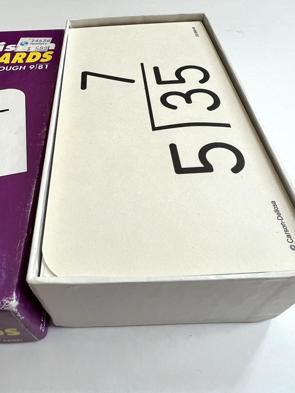 Division Flash Cards Game Ages 8 and up, Ships Fast! gallery