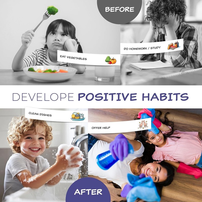 Chore Chart for Kids – Daily Routine Chart for Kids with Checklist & Stickers... gallery