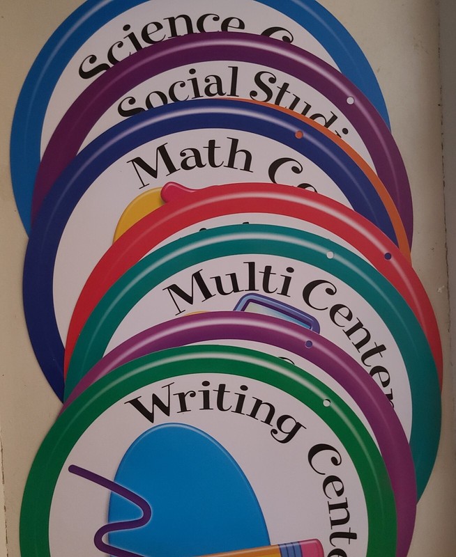CLASSROOM “CENTER” SIGNS~ Listening / Writing / Science / Word Work / Art ++ LN