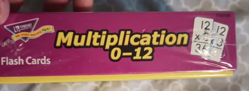 Trend Flash Cards Multiplication 0-12 Ages 8 And Up 91 Cards NIP gallery
