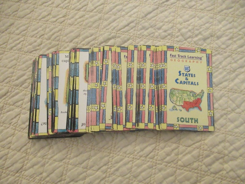 Fast Track Learning Geography US States & Capitals Flash Card Set (100 Cards)