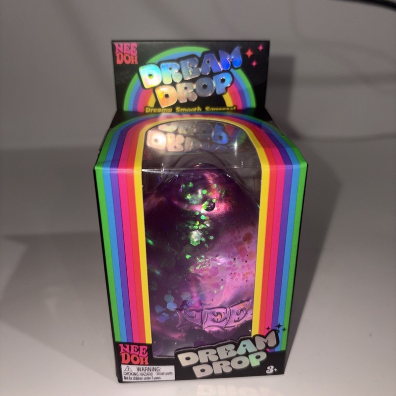 NEW PURPLE NeeDoh DREAM DROP Glitter NEE DOH Squishy ViralSEALED 100% Authentic
