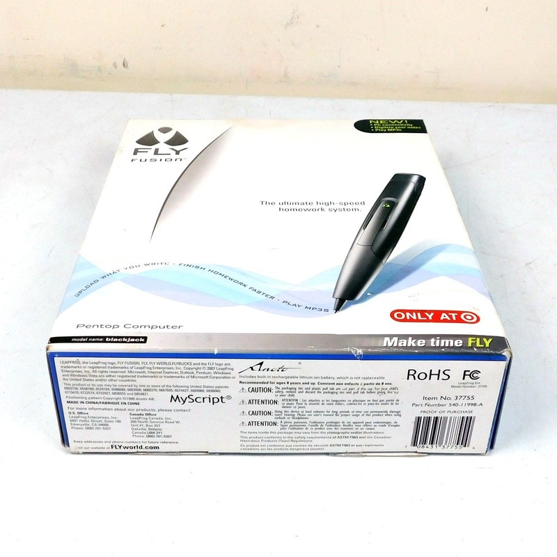 LeapFrog Fly Fusion Pentop Computer Model 37755 New Open Box Unused 37755 gallery