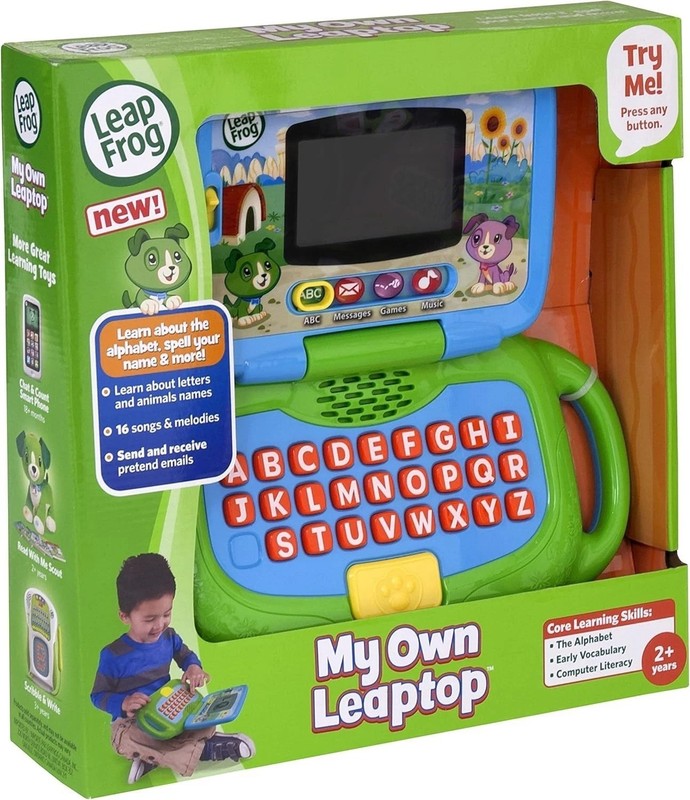 My Own Leaptop in Green - Pretend Computer for Kids with Name Spelling Fun gallery