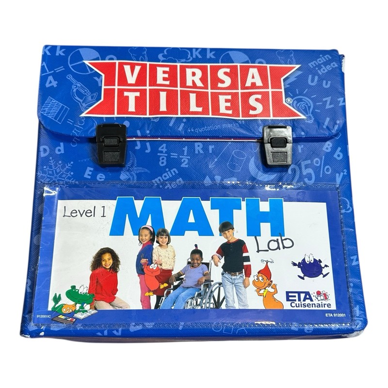 Versatiles Level 1 Math Kit Complete w/ Case Teacher Guide 8 Books 6 Frames