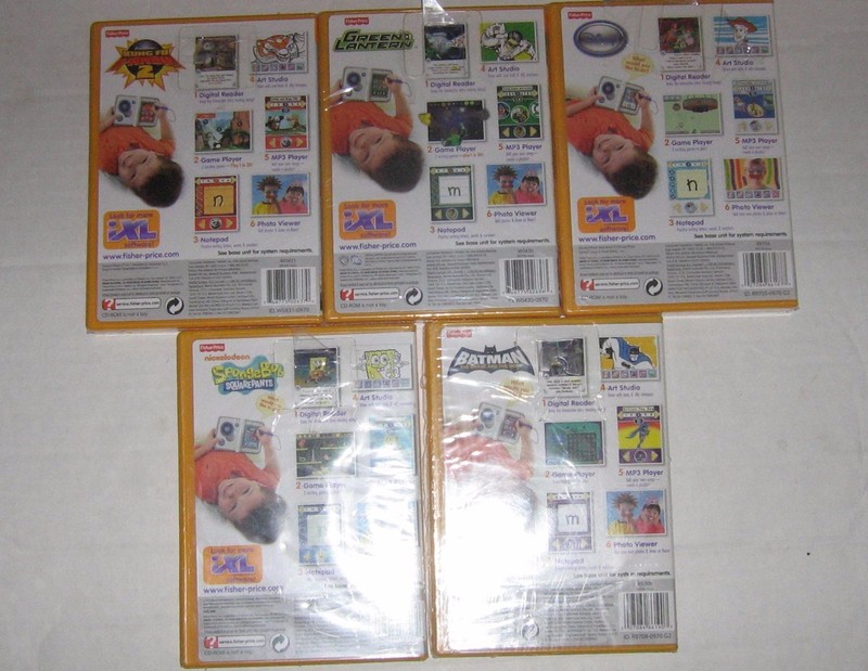 FISHER-PRICE IXL - SET OF 5 BRAND NEW GAMES - SPONGEBOB, TOY STORY, OTHERS gallery