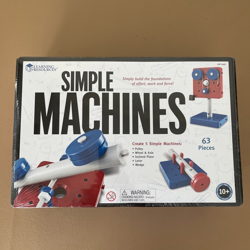 Simple Machines Learning Resources 5 models – 63 Pieces NEW/SEALED