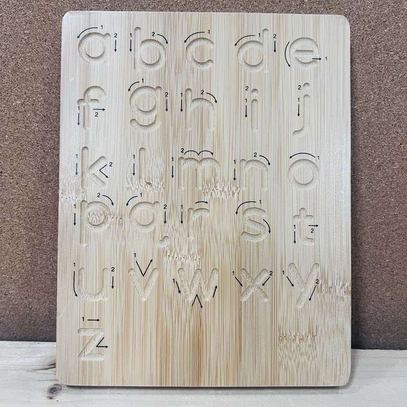 Asweets Montessori Wooden Alphabet Tracing Board Upper/Lower Case Homeschool gallery