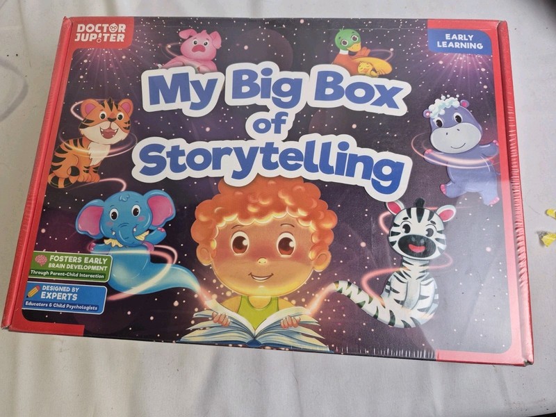 New My Big Box of Storytelling Set for 1-3 Year Olds Puppet Masks Doctor Jupiter