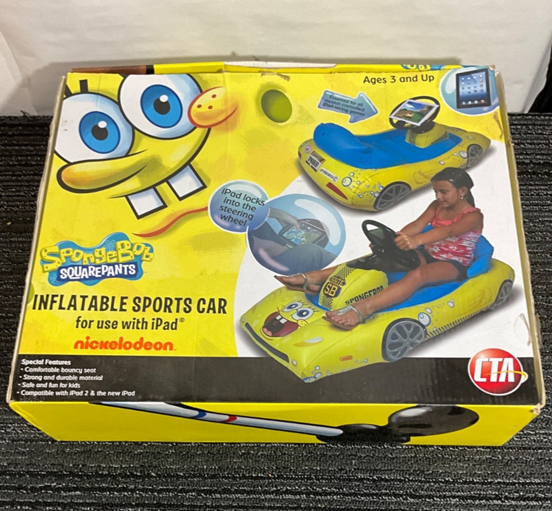 SpongeBob SquarePants Nickelodeon Inflatable Sports Car For Use With iPad