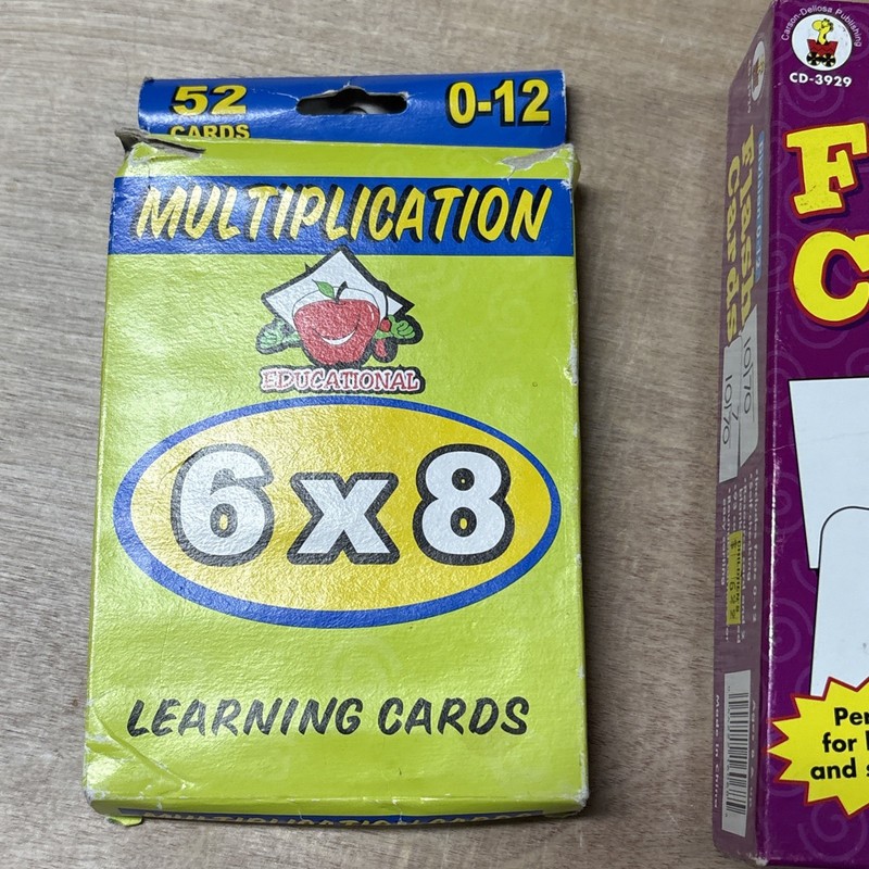Multiplication And Division Math Times Tables Flash Cards Lot Of 3 gallery