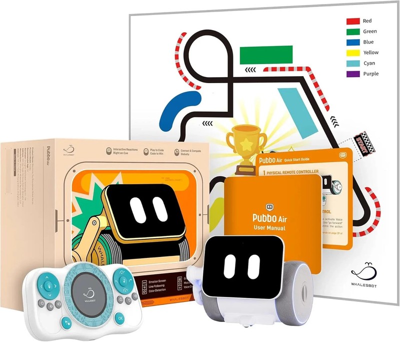 PUBBO AIR Smart Interactive Robot for Kids, Voice/Touch/App/Remote Control, Modu gallery