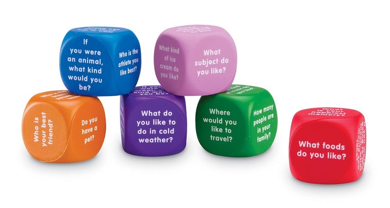 Foam Conversation Cubes for Kids 6+, Social Emotional Learning, Speech Therapy, gallery