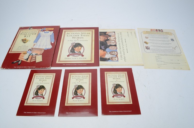 American Girl Theater Kits Lot 4 Kirsten Samantha Addy Felicity Plays Missing 1 gallery