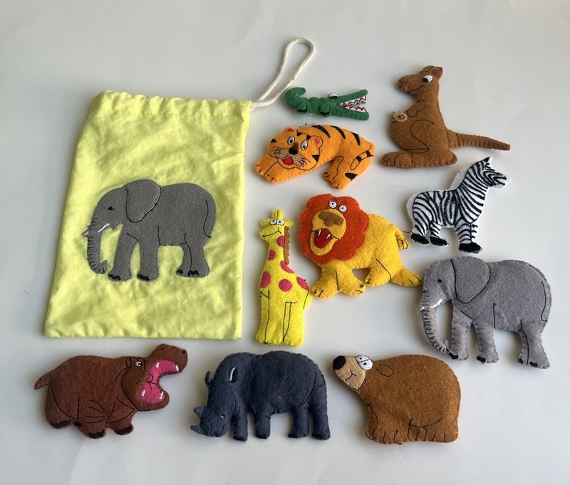 Kaplan Storytelling Felt Hand Puppets Body Bugs Farm Career Ocean Zoo gallery
