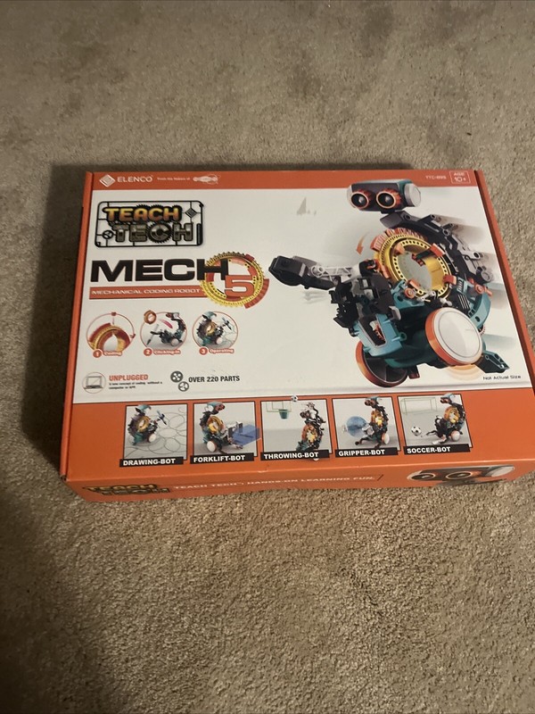 Elenco Teach Tech Mech-5 STEM Coding Robot Kit TTC-895 – Educational Toy NIB