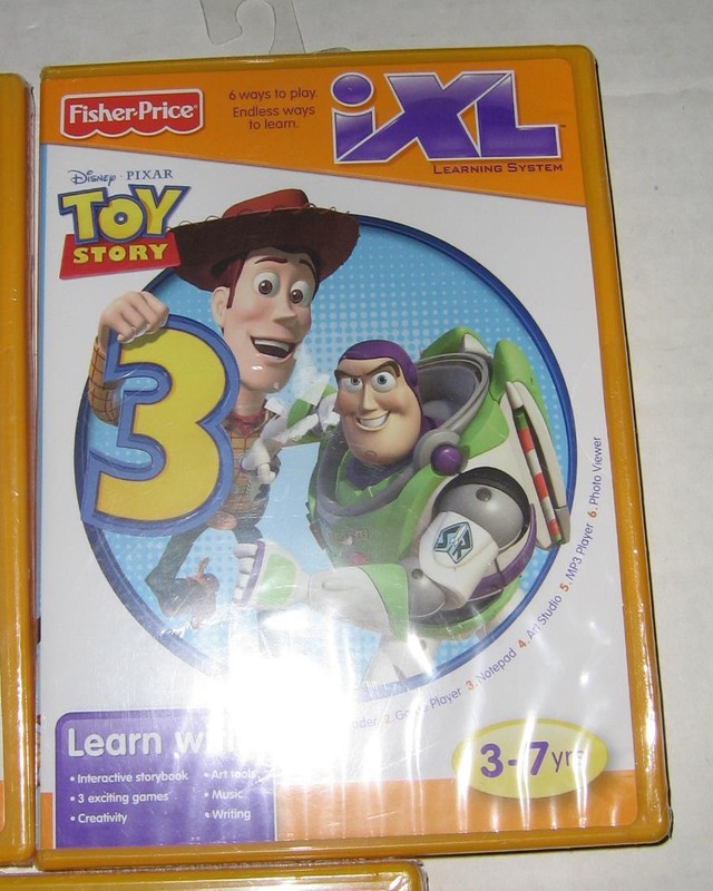 FISHER-PRICE IXL - SET OF 5 BRAND NEW GAMES - SPONGEBOB, TOY STORY, OTHERS gallery