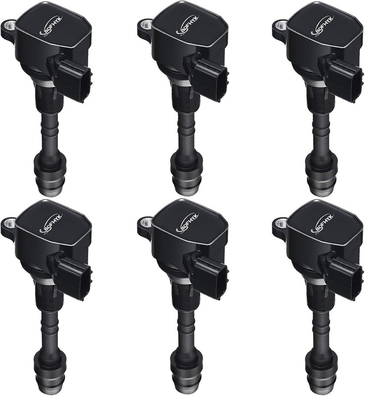 Ignition Coil UF401 and Spark Plug 4469 BDFHYK Set of 6 Ignition Coils Pack for