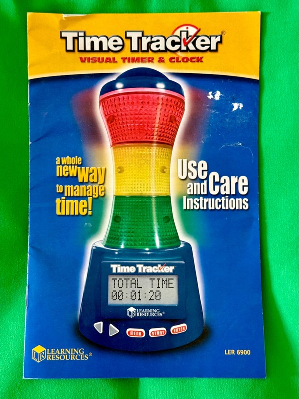 Learning Resources Time Tracker Visual Timer & Clock Lights & Sound Programmable