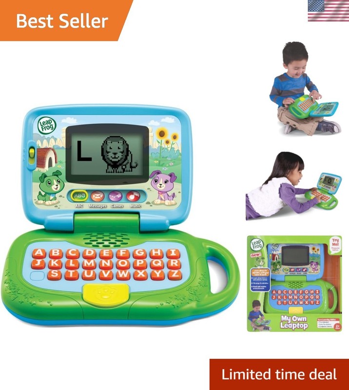 Fun and Educational My Own Leaptop in Green for Ages 2+ – Customizable Learning