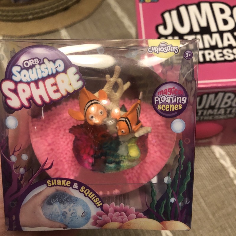 Viral ORB Squish-O-Sphere & Crazy Fun Jumbo Ultimate De-Stressor Ball HTF gallery