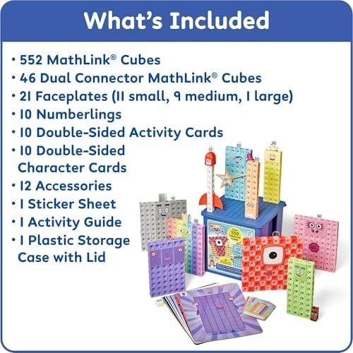 Numberblocks Mathlink Cubes Set Kids Educational Toys Preschool Learning gallery