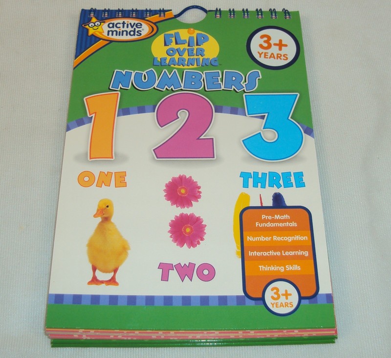 Flip Over Learning NUMBERS ~ Active Minds Flash Card Book For Parents & Children