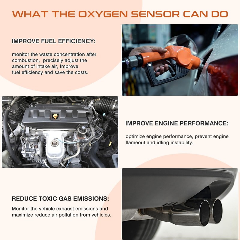 2Pcs Oxygen O2 Sensor Upstream Downstream Compatible with Honda Civic 2001-2005 gallery