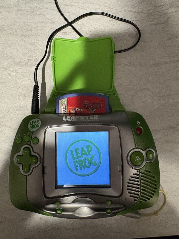 LeapFrog Leapster L-Max Bundle - Backpack, 5 Games, 9V Adapter - READ DESC! gallery