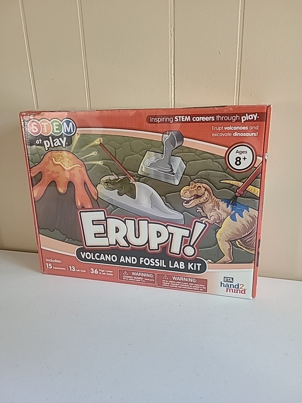 STEM at Play Erupt! Volcano and Fossil Lab Kit ETA hand2mind New Sealed!!!