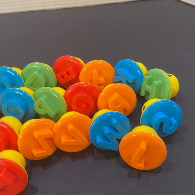 PlayDoh Hasbro Shape & Learn Letter Stamps Alphabet PreK Kindergarten w/Manual gallery
