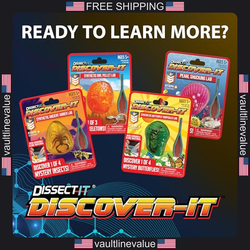 Discover-It Butterfly Metamorphosis Dissection Kit Kids STEM Science Ages 5+ gallery