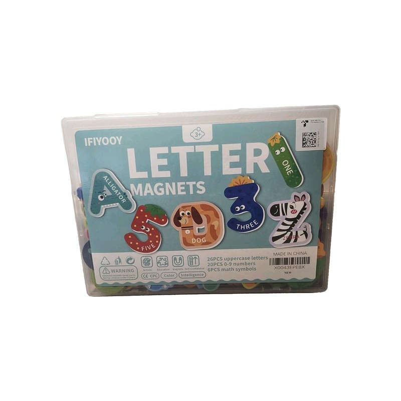 Magnetic Letters Uppercase Letters & Numbers with Math Symbols