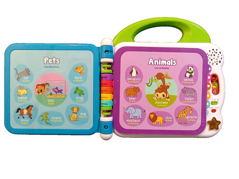 Leapfrog Learning Friends 100 Words Book Toddler Multi Spanish English Songs gallery