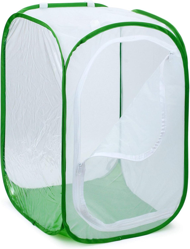 36″ Large Monarch Butterfly Habitat, Giant Collapsible Insect Mesh Cage Terrariu