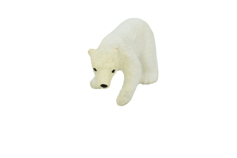 Polar Bear Small Very Nice Plastic Replica 2 1/4 inches long - F3499 B67 gallery