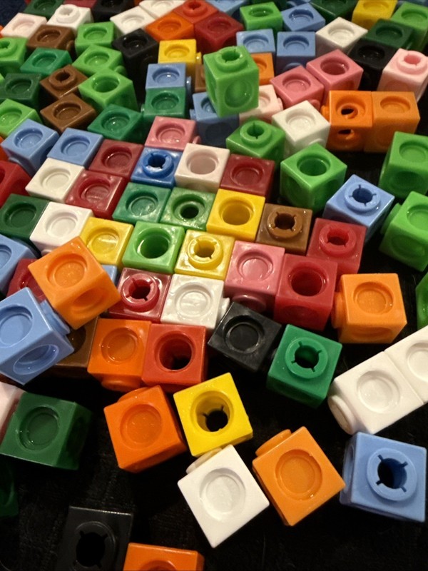 Educational Linking Cubes – Set of 150- Math Manipulatives many uses