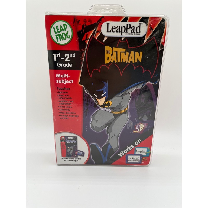 LeapFrog LeapPad Interactive Books Cartridges Batman & Incredibles 1st 2nd Grade