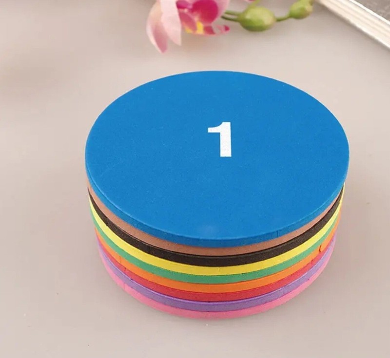 51pcs Montessori Math Fractions Learning Aid Circular Tool Colorful Tool gallery